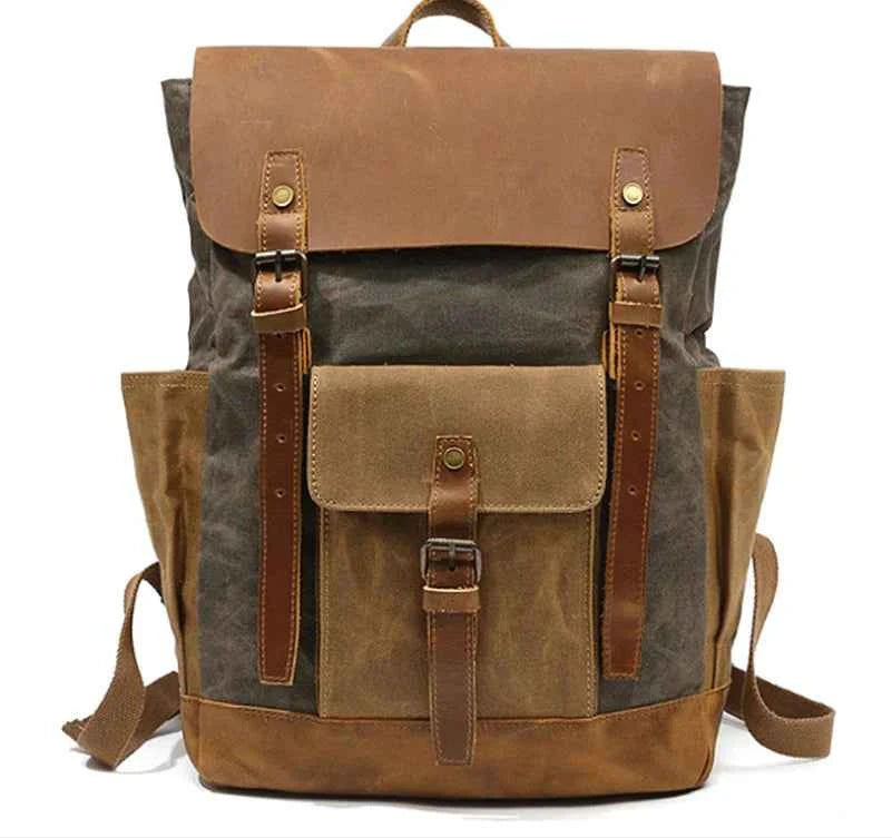Vintage Canvas Backpack – Waterproof, Shockproof & Stylish Multi-Purpose Travel Bag