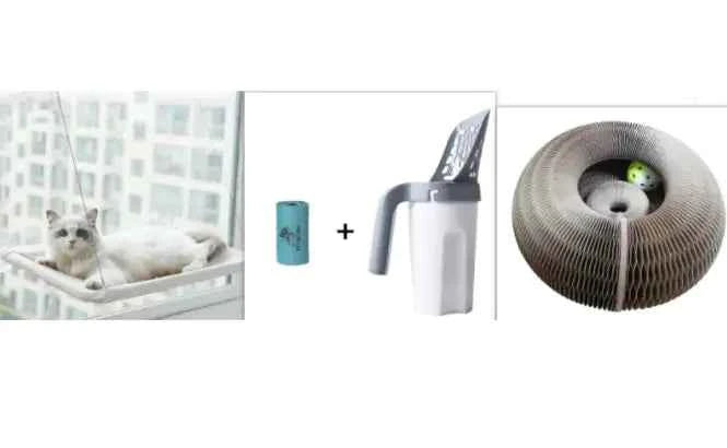 Pet Window Hammock – Cat Hanging Bed with Strong Suction Cups | Cozy Sunbathing Seat for Indoor Cats