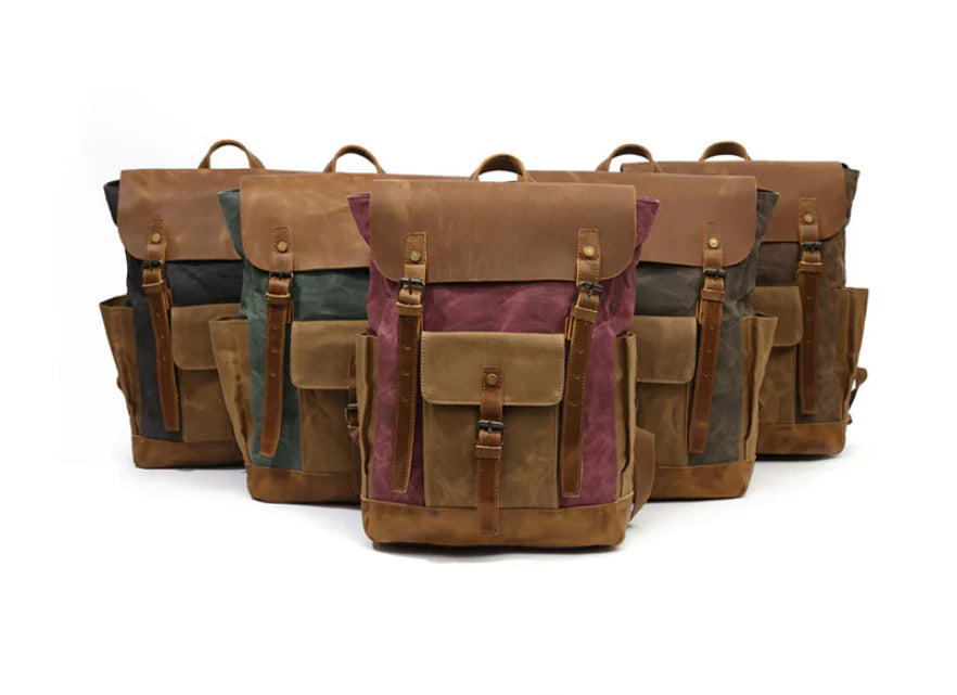 Vintage Canvas Backpack – Waterproof, Shockproof & Stylish Travel Bag