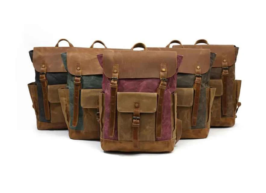 Vintage Canvas Backpack – Waterproof, Shockproof & Stylish Multi-Purpose Travel Bag