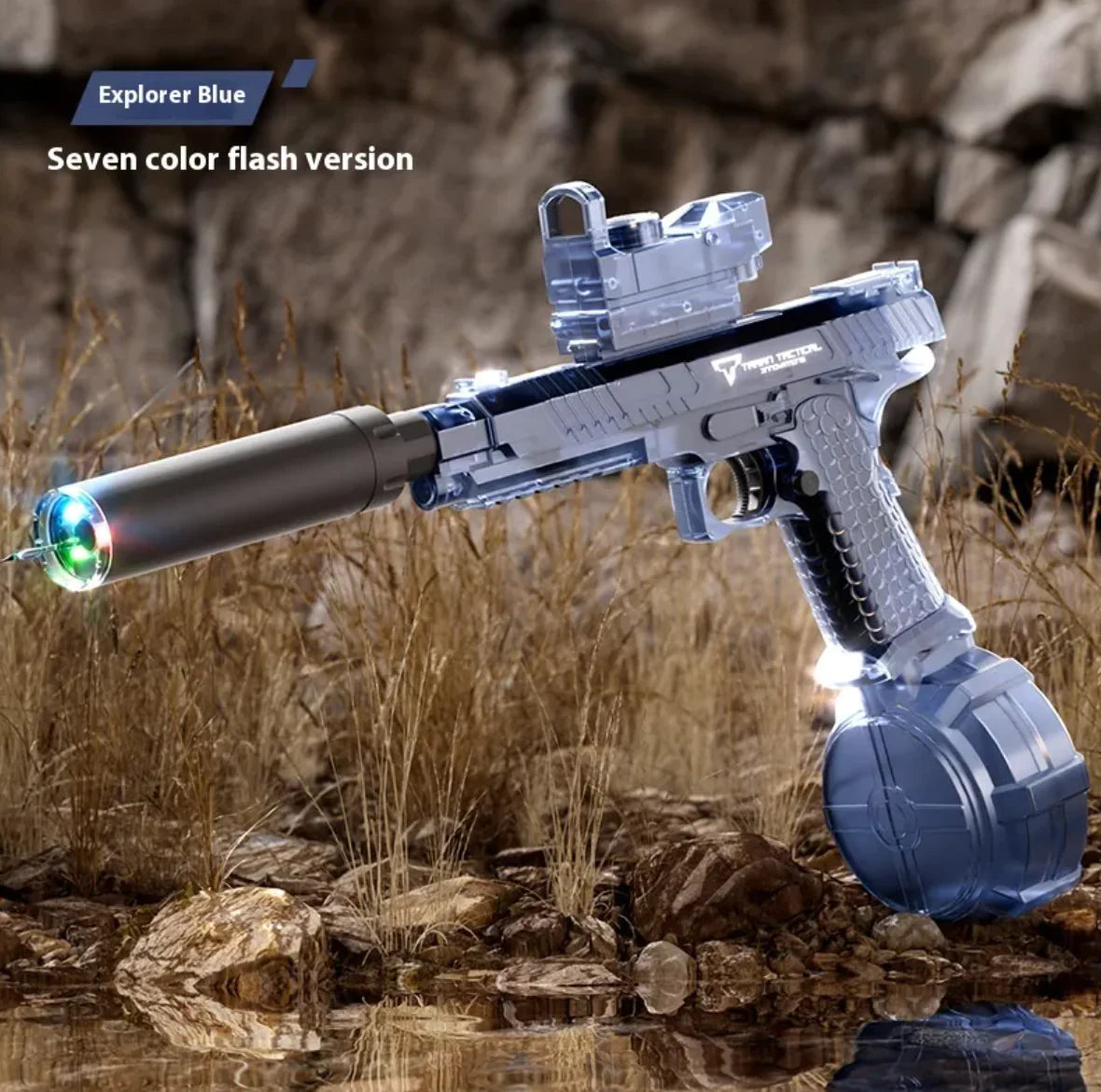 ⚡ Electric Light-Up Water Gun – LED Battle Blaster