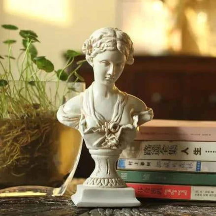 Resin Venus Bust Sculpture | Classical Decorative Statue for Living Room | Elegant Home Decor Figurine 23.5cm