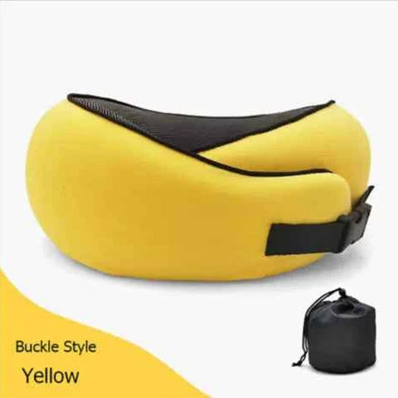 Premium Memory Foam Travel Neck Pillow | Ergonomic U-Shaped Support Cushion for Flights, Car & Office