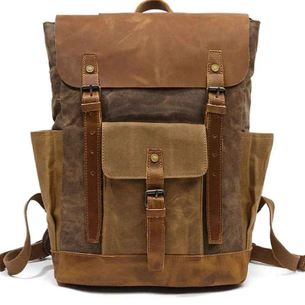 Vintage Canvas Backpack – Waterproof, Shockproof & Stylish Multi-Purpose Travel Bag