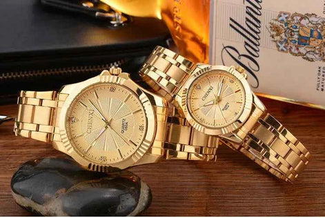 Couple’s Waterproof Quartz Watch – Deluxe Morning Edition, Unisex