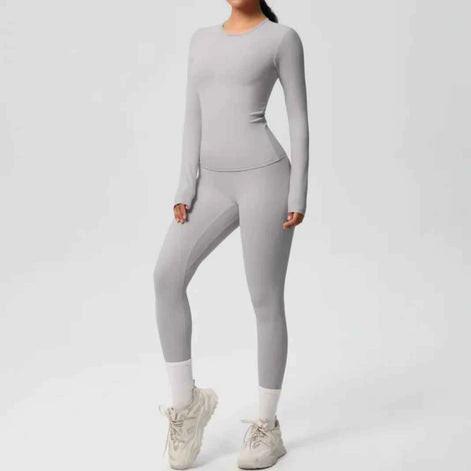 Premium Double-Sided Yoga Suit – Seamless, Stretch & Comfort