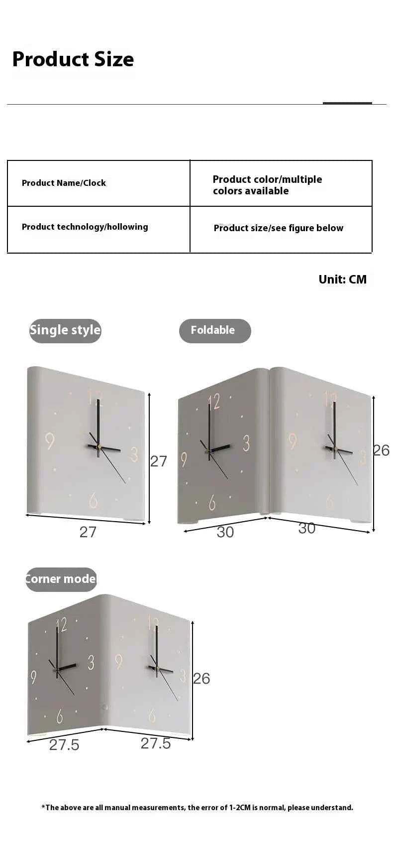 Modern Living Room Wall Clock | Silent Quartz Wall Clock with LED Option | Minimalist Decorative Timepiece for Home & Office