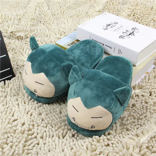 ✨ Pokémon Plush Slippers – Cozy Indoor Shoes Featuring Pikachu, Snorlax, Charmander & More ✨
