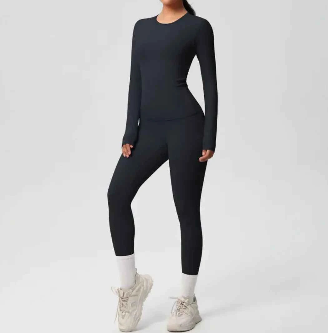 Premium Double-Sided Yoga Suit – Seamless, Stretch & Comfort