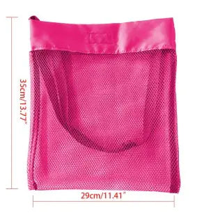 Summer Portable Mesh Beach Bag – Lightweight Toy & Shell Organizer for Kids