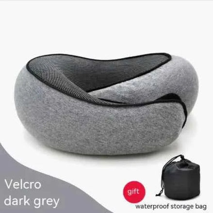 Premium Memory Foam Travel Neck Pillow | Ergonomic U-Shaped Support Cushion for Flights, Car & Office