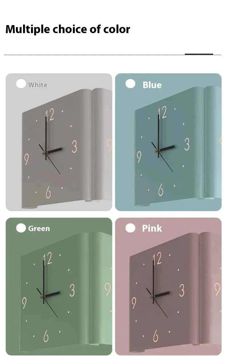 Modern Living Room Wall Clock | Silent Quartz Wall Clock with LED Option | Minimalist Decorative Timepiece for Home & Office