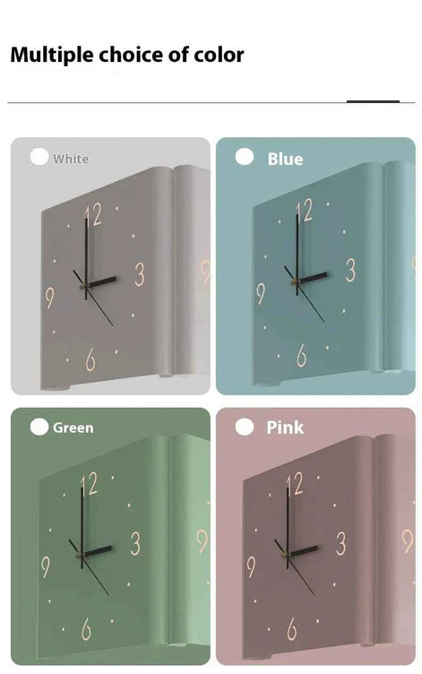 Modern Living Room Wall Clock | Silent Quartz Wall Clock with LED Option | Minimalist Decorative Timepiece for Home & Office