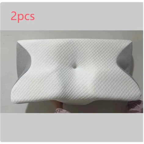 Orthopedic Memory Foam Cervical Pillow | Ergonomic Butterfly Neck Support Cushion for Pain Relief & Alignment