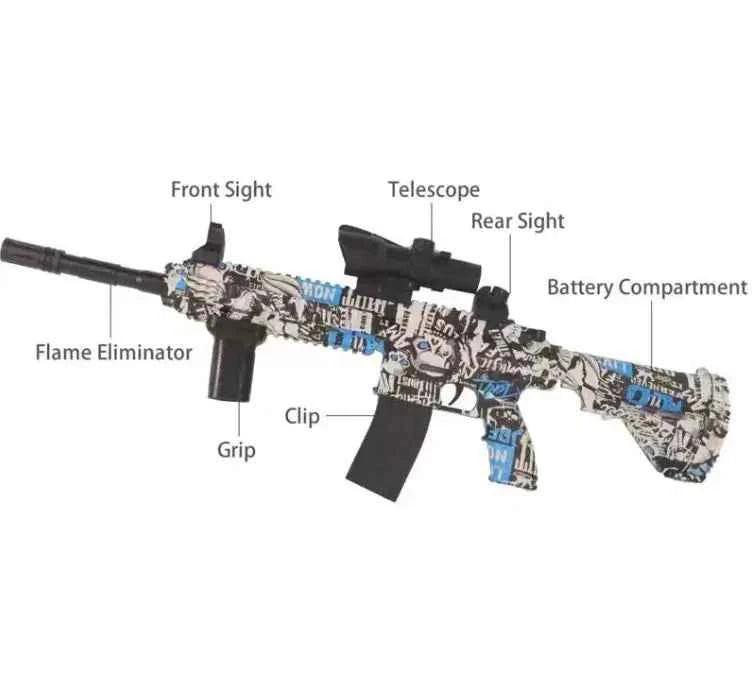 Electric Graffiti Water Gun – Automatic Rechargeable Spray Blaster