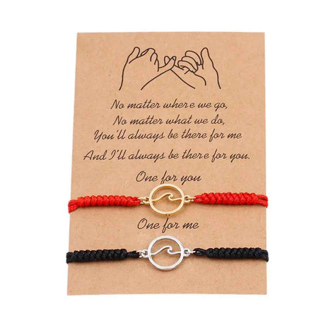 Ocean Wave Magnetic Bracelet Pair – Couple Matching Jewelry