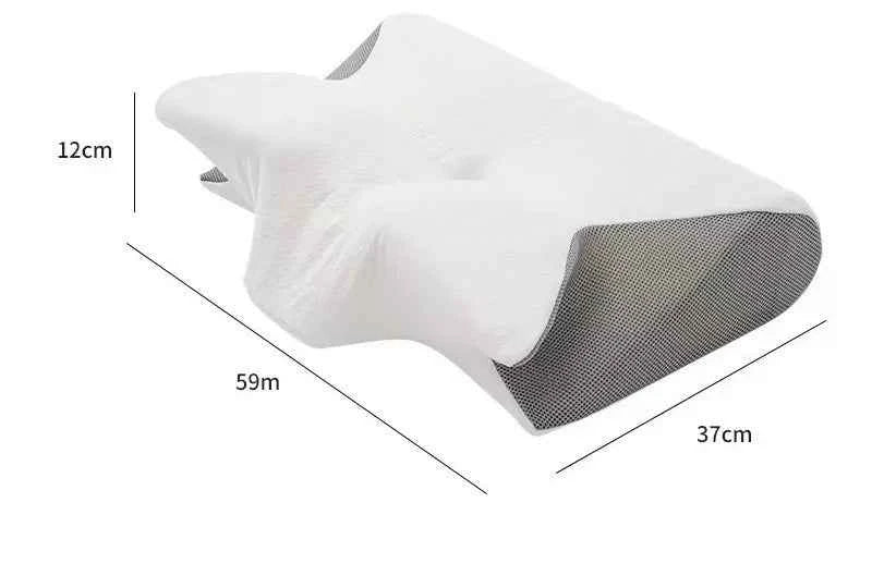 Orthopedic Memory Foam Cervical Pillow | Ergonomic Butterfly Neck Support Cushion for Pain Relief & Alignment