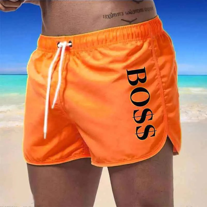 Men’s Multi-Color Beach Shorts – Stylish Polyester Swimwear