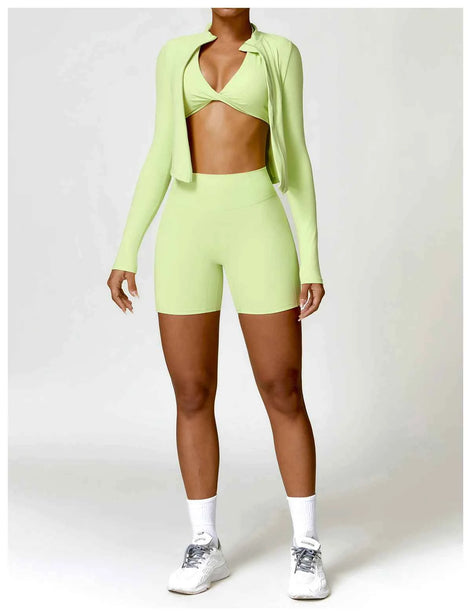 Women’s Long Sleeve Yoga Wear – Tight Fit, Breathable & Stretch