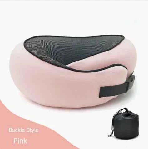 Premium Memory Foam Travel Neck Pillow | Ergonomic U-Shaped Support Cushion for Flights, Car & Office