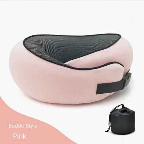 Premium Memory Foam Travel Neck Pillow | Ergonomic U-Shaped Support Cushion for Flights, Car & Office