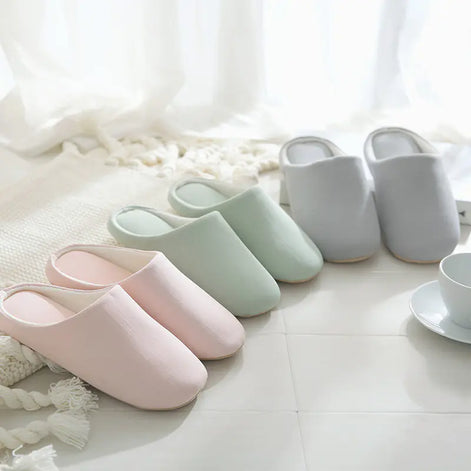 Indoor Cotton-Linen Home Slippers – Anti-Slip, Breathable, Soft Comfort Shoes for All Seasons