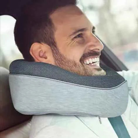Premium Memory Foam Travel Neck Pillow | Ergonomic U-Shaped Support Cushion for Flights, Car & Office