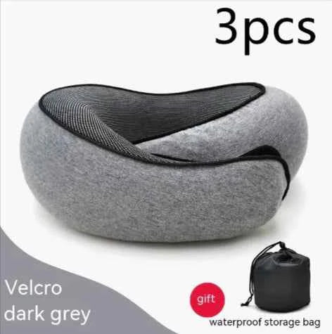 Premium Memory Foam Travel Neck Pillow | Ergonomic U-Shaped Support Cushion for Flights, Car & Office