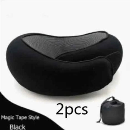 Premium Memory Foam Travel Neck Pillow | Ergonomic U-Shaped Support Cushion for Flights, Car & Office