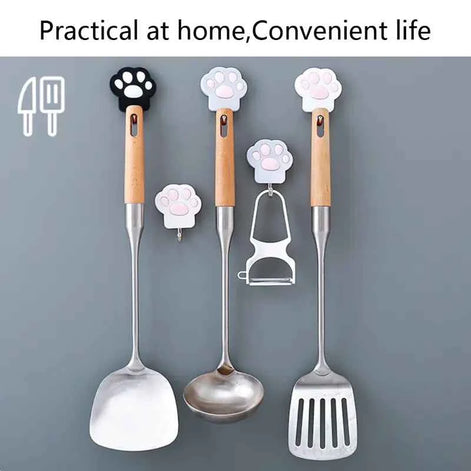 Cat Paw Wall Hook – Creative Punch-Free Towel & Key Hanger