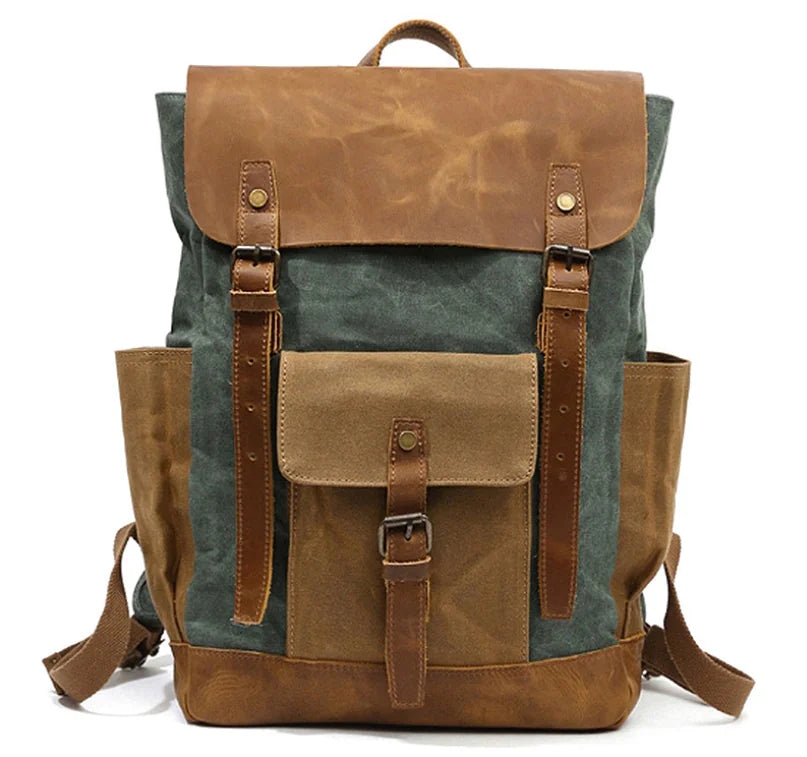 Vintage Canvas Backpack – Waterproof, Shockproof & Stylish Travel Bag