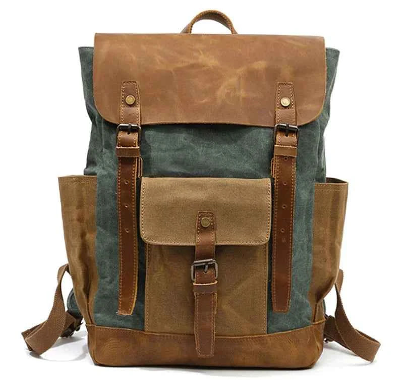Vintage Canvas Backpack – Waterproof, Shockproof & Stylish Multi-Purpose Travel Bag