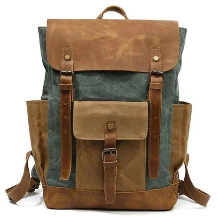 Vintage Canvas Backpack – Waterproof, Shockproof & Stylish Multi-Purpose Travel Bag