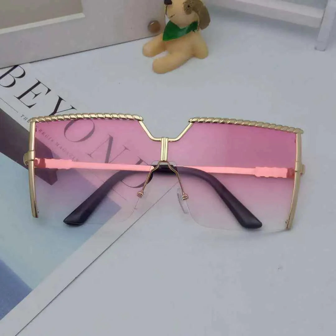 Trendy Frameless Sunglasses | UV400 Ocean Lens Fashion Shades