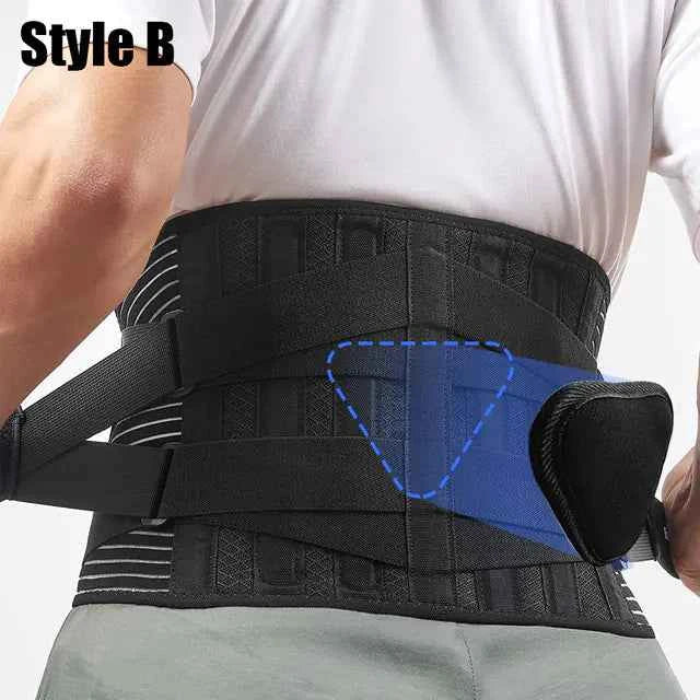 Lumbar Support Belt for Pain Relief, Sciatica & Back Support | Adjustable Breathable Lower Back Brace for Men & Women