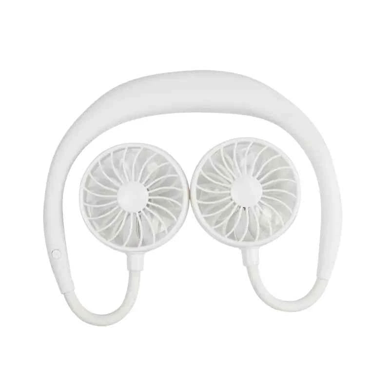 Portable USB Neck Fan – Hands-Free Mini Cooling Fan for Students, Travel & Outdoor Use
