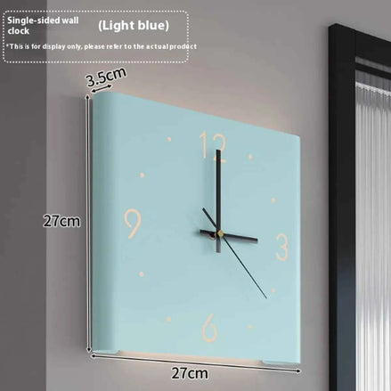 Modern Living Room Wall Clock | Silent Quartz Wall Clock with LED Option | Minimalist Decorative Timepiece for Home & Office