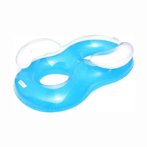 Inflatable Double Pool Float Sofa – 2-Person Lounge Chair with Armrests & Backrest for Pool & Beach