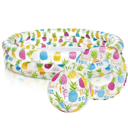 Inflatable Ocean Ball Pool for Kids – Durable PVC Baby Pool Toy Set with Colorful Balls & Swimming Ring for Summer Fun