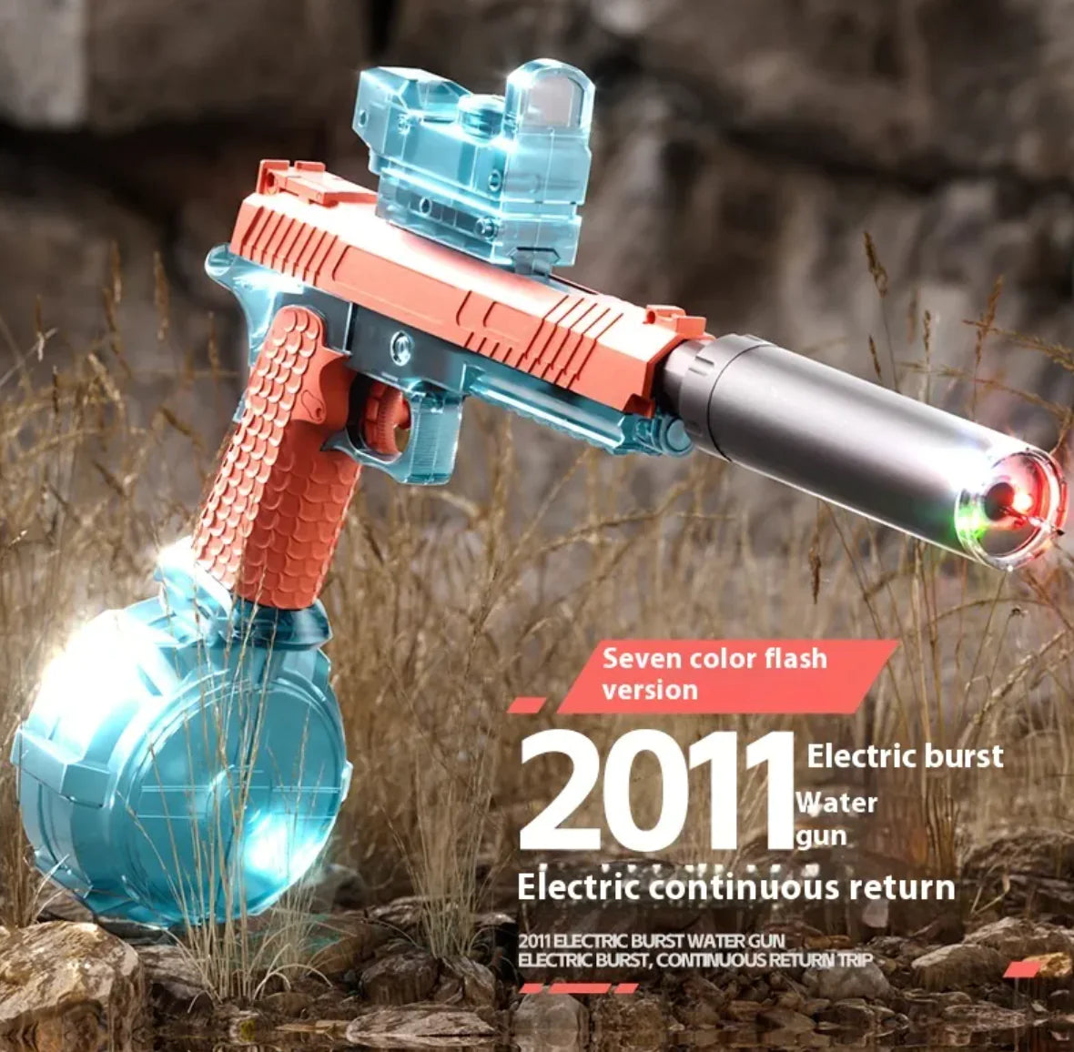 ⚡ Electric Light-Up Water Gun – LED Battle Blaster