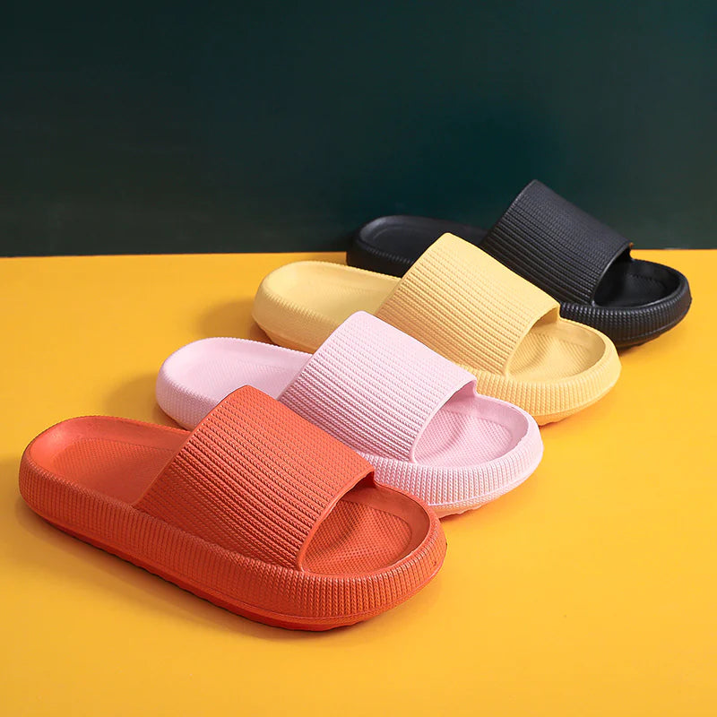 CloudStep™ Platform Beach Slippers – Cushioned Comfort for Summer