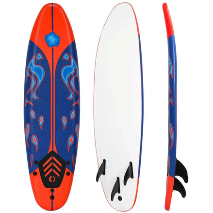 Giantex 6FT Surfboard – Foam Surf Board with Removable Fins, Leash & Traction Pad | Beginner Soft Top Surfboard for Kids, Adults & Beach Training