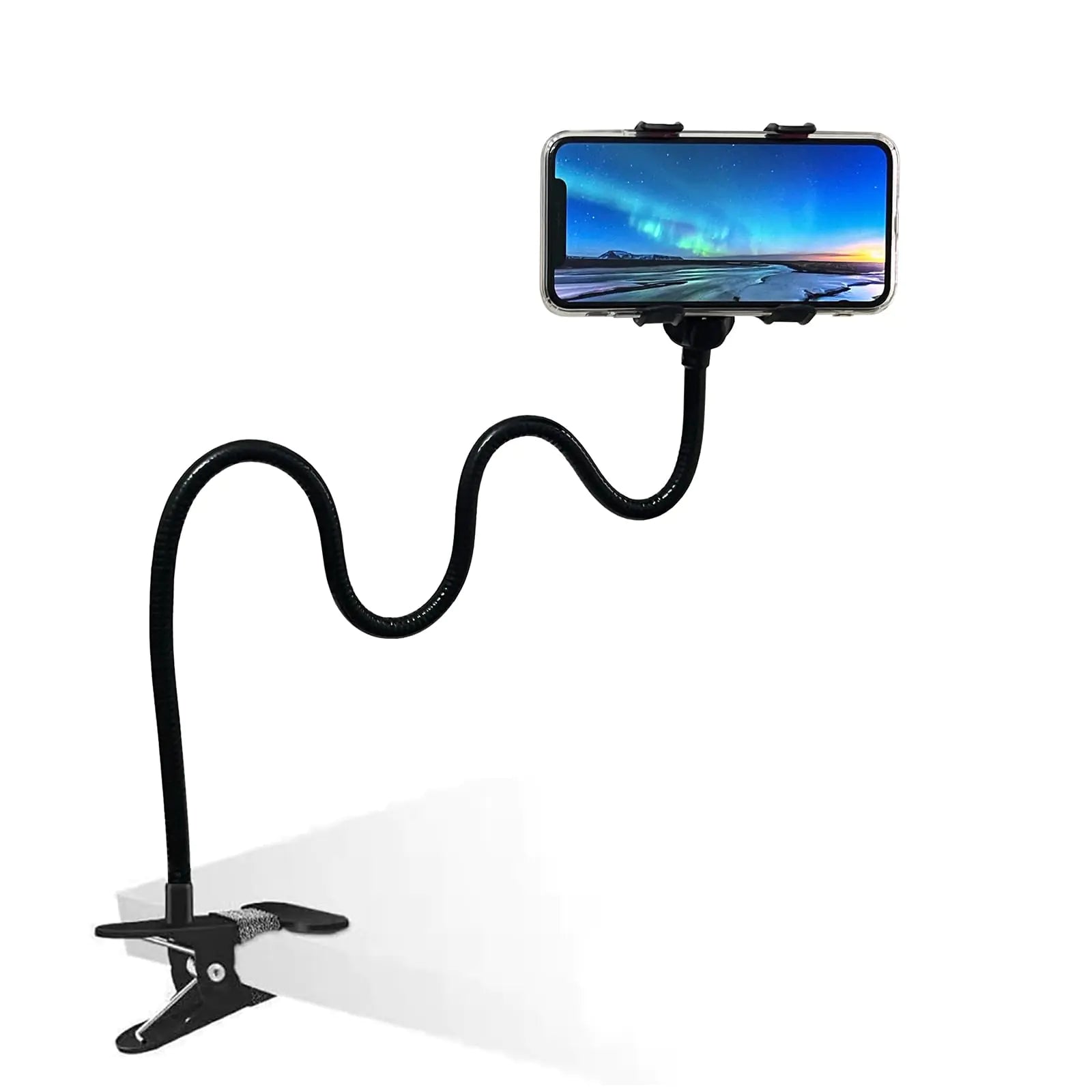 Lakibebie Lazy Bracket - 360° Gooseneck Phone Holder for Hands-Free Use