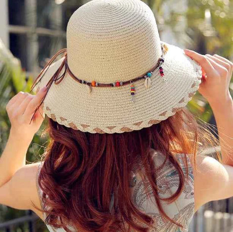 Versatile Summer Straw Hat for Women & Girls | Beach UV Protection Sun Hat