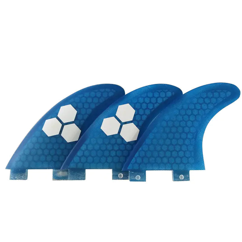 FCS G3/G5/G7 Surfboard Fins – Honeycomb Fiberglass Thruster Set for Ultimate Control & Speed