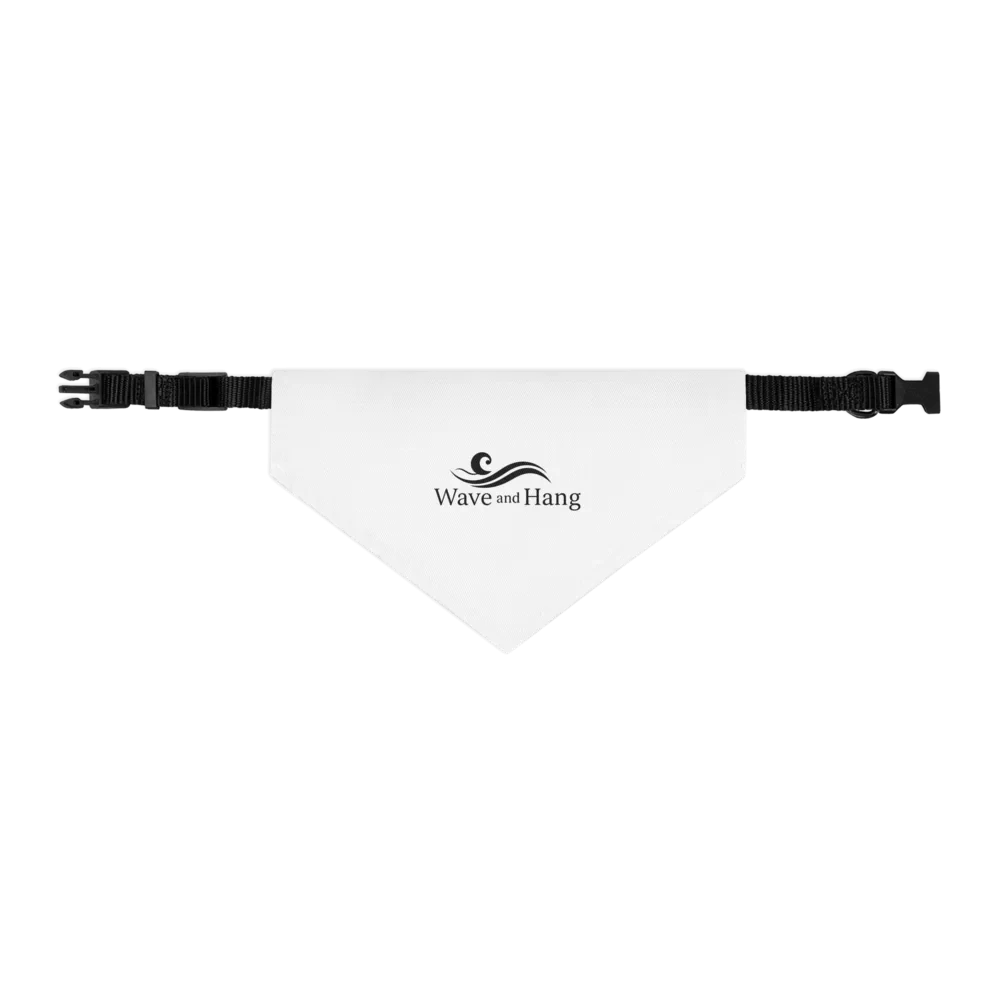Wave and Hang Pet Bandana Collar | Adjustable Polyester Scarf