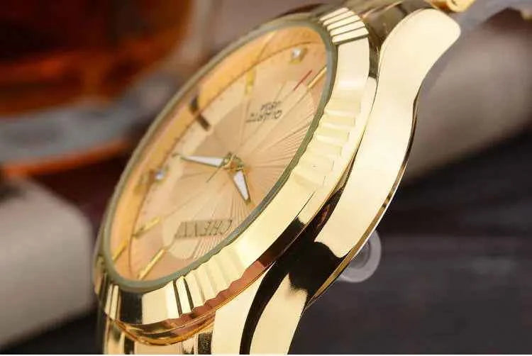 Couple’s Waterproof Quartz Watch – Deluxe Morning Edition, Unisex