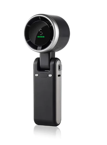 Portable USB Fan – Compact Rechargeable Handheld Cooling Fan with Digital Display