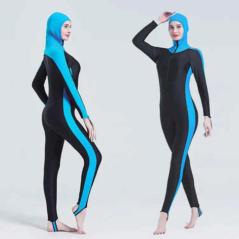Full-Body Hooded Wetsuit for Men & Women – UV Protection, Quick-Dry Swim & Dive Suit