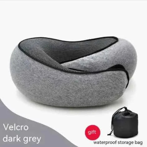 Premium Memory Foam Travel Neck Pillow | Ergonomic U-Shaped Support Cushion for Flights, Car & Office
